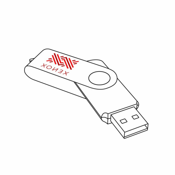 Print in full color for USB Stick Twister 3.0 Back