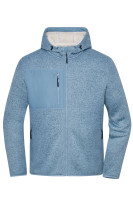 Staal-blauw-melange/natuur (ca. Pantone 2166 C
7500U)